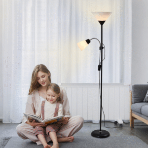 Classic Dual Heads Metal Floor Light