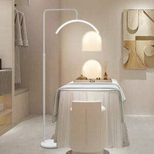 Beauty Salon Half Moon LED Floor Lamp