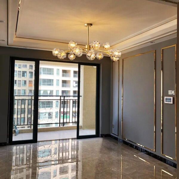 Gold Luxury Crystal Chandelier Light - Image 3