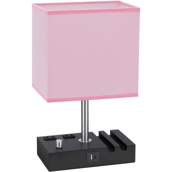 Bedside Desk Lamp with Charging Ports & Phone Stands - Image 4
