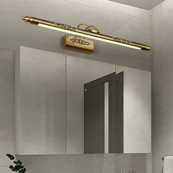 Vintage Style Vanity Mirror Light With Applique - Image 2