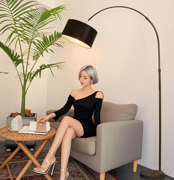 Modern Classic Arc Fishing Standing Floor Lamp - Image 5