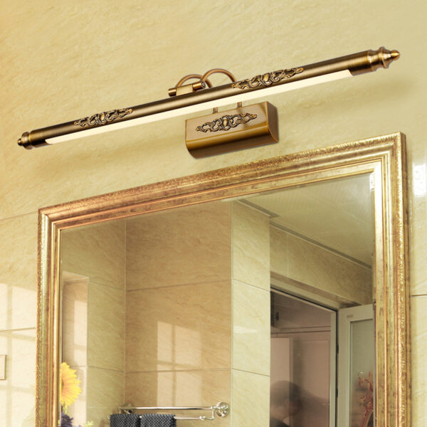 Vintage Style Vanity Mirror Light With Applique