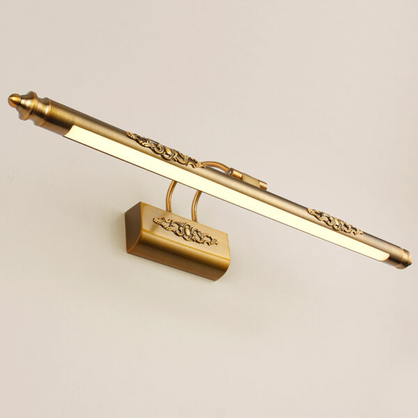 Vintage Style Vanity Mirror Light With Applique - Image 4