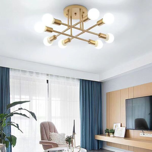 Modern Sputnik Pendant Light Ceiling Lamp - Image 7