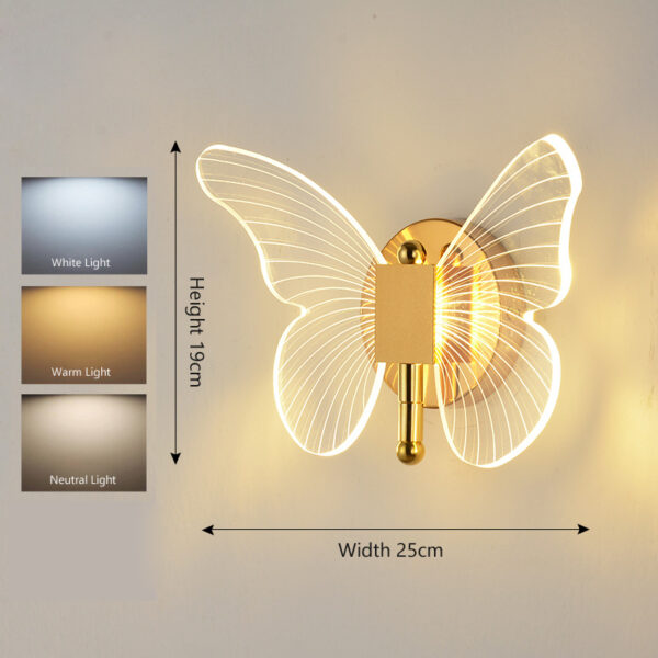 Hot Selling Gold Butterfly Wall Light - Image 3