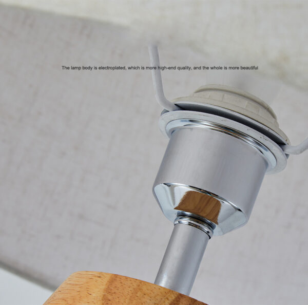Modern Wood Tripod Standing Floor Lamp - Image 5