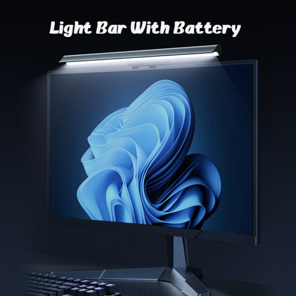 Wireless Desktop Laptop Monitor Light With Rechargeable Battery - Image 2