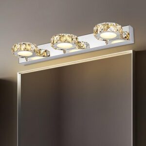 High Quality Luxury Crystal LED Mirror Light Fixture