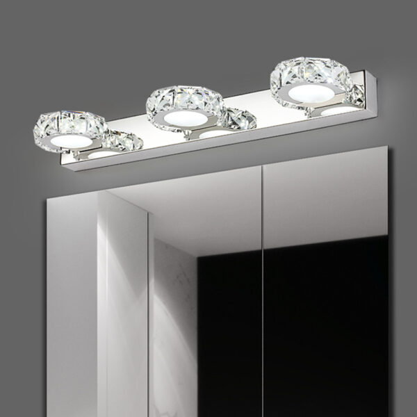 High Quality Luxury Crystal LED Mirror Light Fixture - Image 2