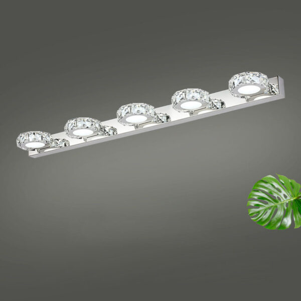 High Quality Luxury Crystal LED Mirror Light Fixture - Image 7