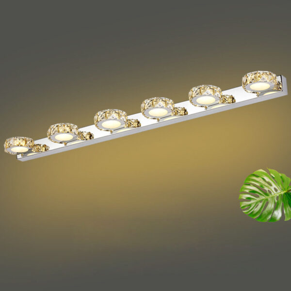 High Quality Luxury Crystal LED Mirror Light Fixture - Image 8