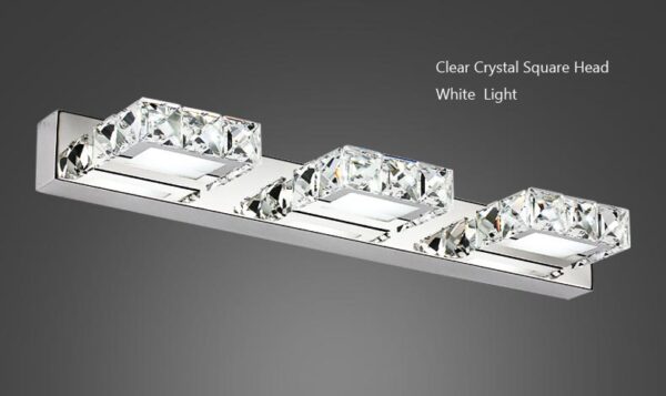 Sparkling Crystal Lampshade LED Mirror Light - Image 6