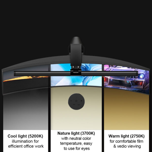 Adjustable Bracket LED Computer Monitor Light with Wireless Contorl - Image 5