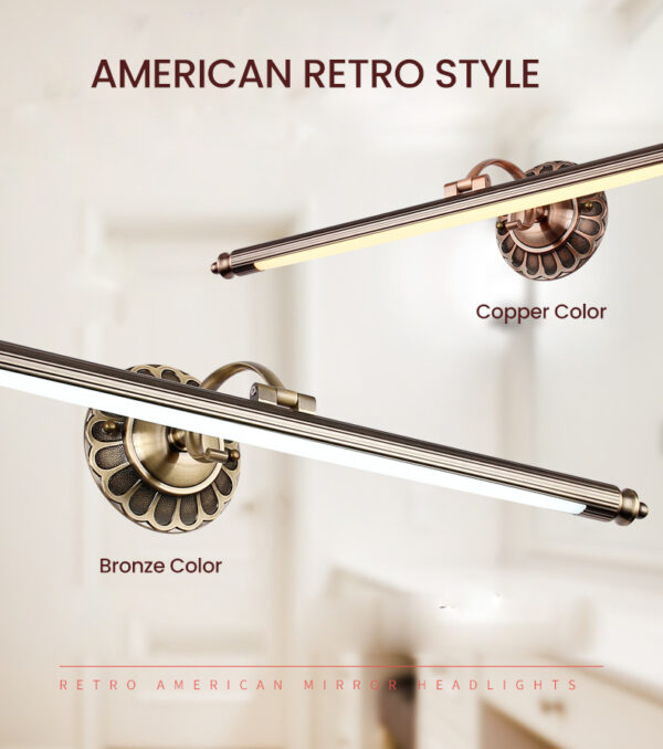 American Retro Style Bathroom Vanity Lamp - Image 3