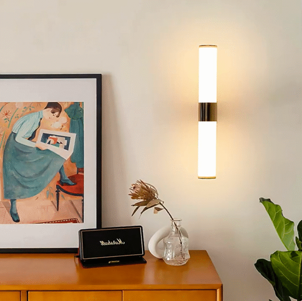 Modern Cylinder Stainless Bright LED Mirror Light - Image 4