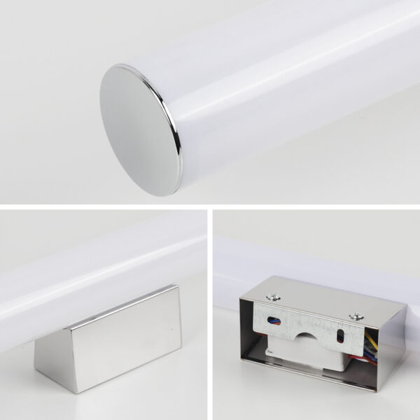 Modern Cylinder Stainless Bright LED Mirror Light - Image 7