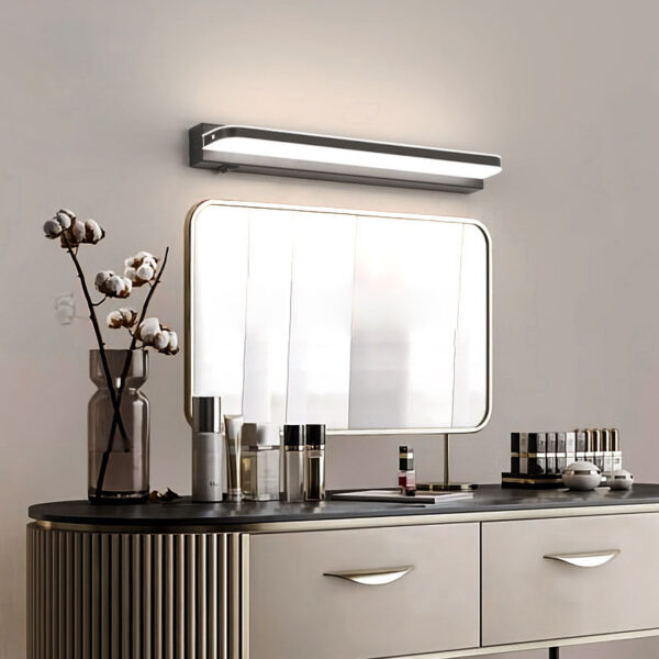 Multi-Function Stainless Steel LED Bathroom Mirror Light