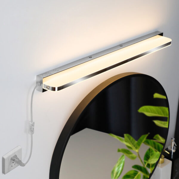 Multi-Function Stainless Steel LED Bathroom Mirror Light - Image 5