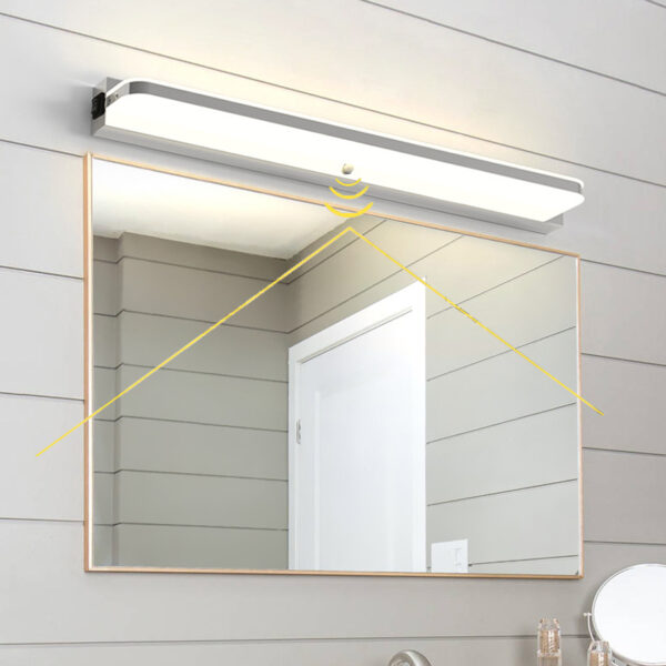 Multi-Function Stainless Steel LED Bathroom Mirror Light - Image 4
