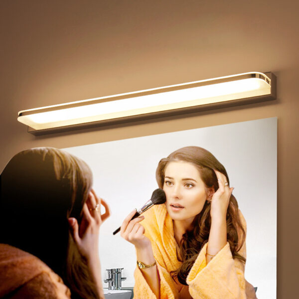 Multi-Function Stainless Steel LED Bathroom Mirror Light - Image 2
