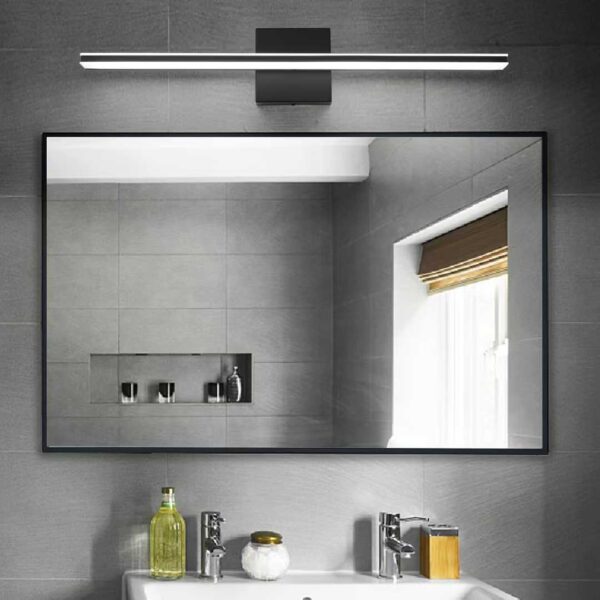 American Style Stainless Chrome Washroom LED Mirror Light