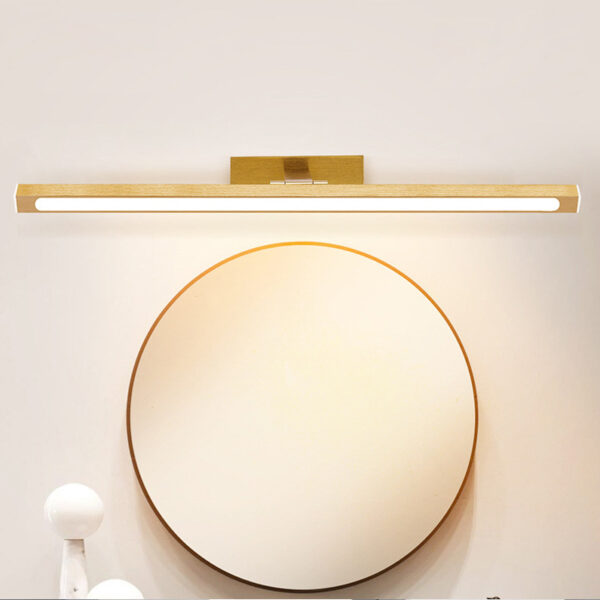 Brushed Finish Aluminum LED Bathroom Mirror Lamp - Image 2