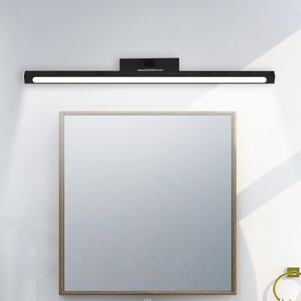 Brushed Finish Aluminum LED Bathroom Mirror Lamp - Image 3