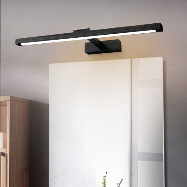 Brushed Finish Aluminum LED Bathroom Mirror Lamp - Image 4