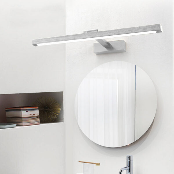 Brushed Finish Aluminum LED Bathroom Mirror Lamp - Image 5
