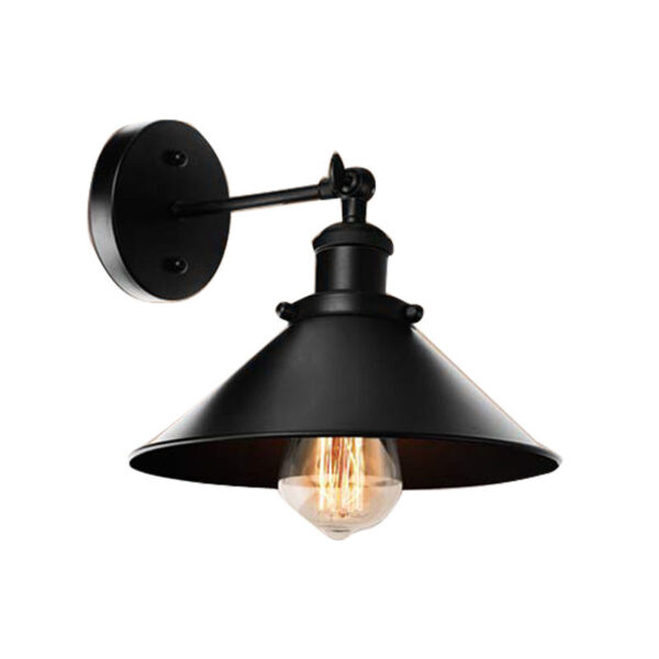 Industrial Vintage Style Black Gold Wall Lamp - Image 5