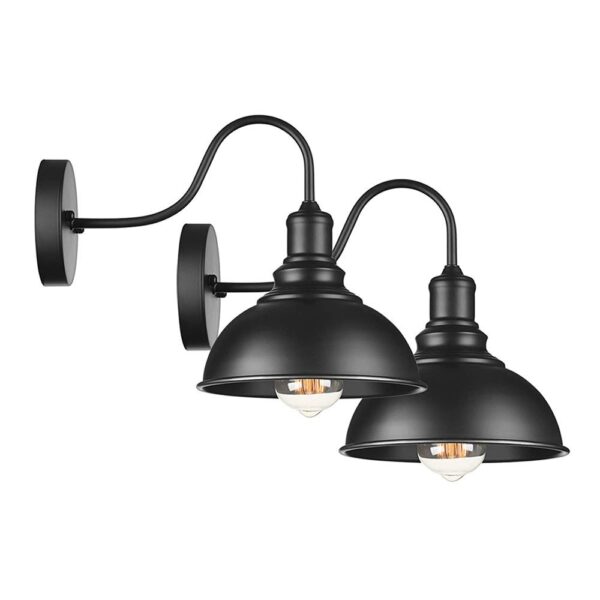Retre Style Industrial Goose Neck Metal Wall Light - Image 7