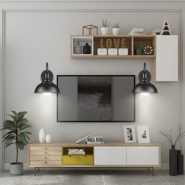 Retre Style Industrial Goose Neck Metal Wall Light - Image 6