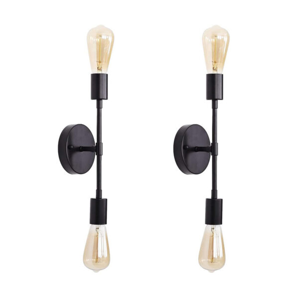 2-Lights Metal Wall Sconce Light Fixture - Image 6