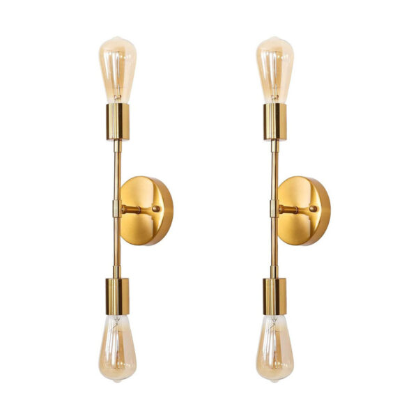 2-Lights Metal Wall Sconce Light Fixture - Image 5