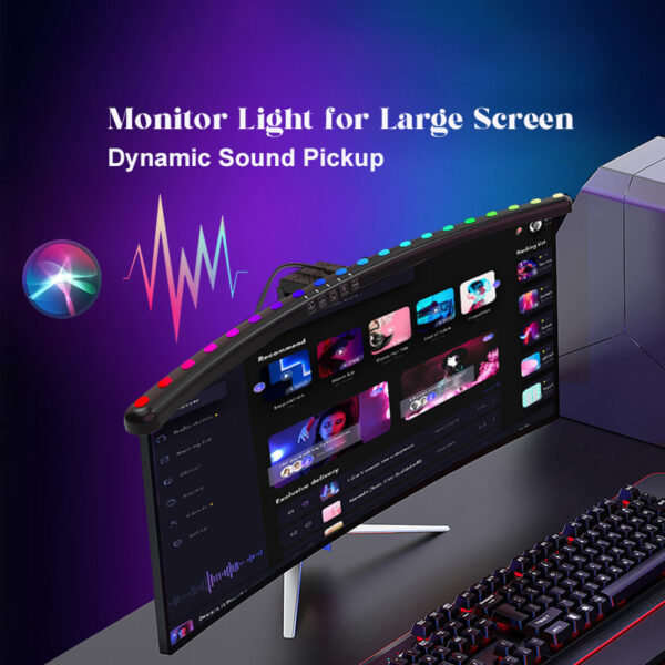 Music Rhythm Desktop Monitor Light Bar for Big Screen - Image 4