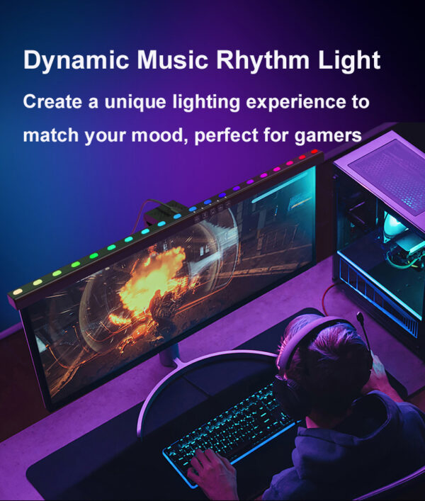 Music Rhythm Desktop Monitor Light Bar for Big Screen - Image 6