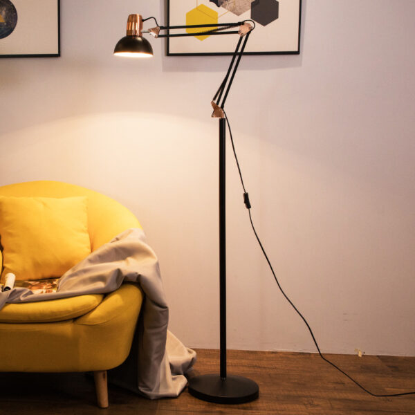American Industrial Style Standing Floor Lamp - Image 2