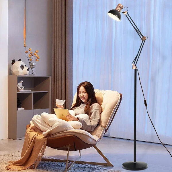 American Industrial Style Standing Floor Lamp