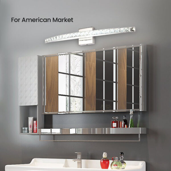 Fine Lustre Crystal LED Vanity Light Fixture - Image 4