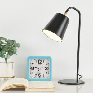 Metal Angle Adjustable Black LED Desk Lamp
