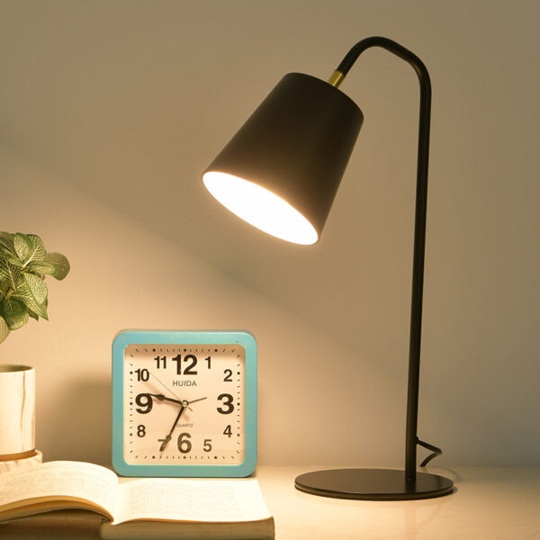 Metal Angle Adjustable Black LED Desk Lamp - Image 2