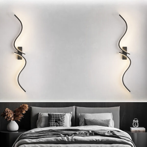 Double S Aesthetic LED Wall Lights - Image 3