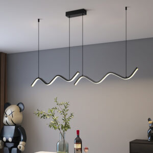 Creative Wave Shape Dinning Room LED Pendant Light