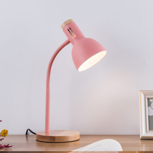 Metal+Wood Flexible Neck Table Light - Image 4