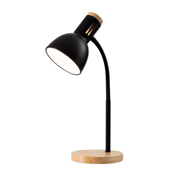 Metal+Wood Flexible Neck Table Light - Image 8