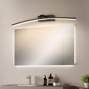 Particular Arc Shape Bathroom Wall Light Fixture