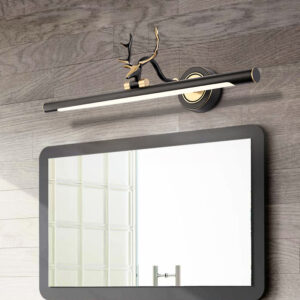 Full Copper Antler Shape Bathroom Mirror Lamp
