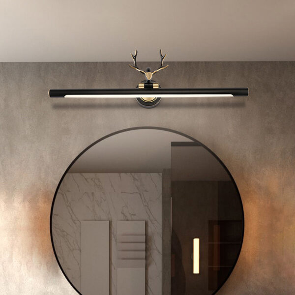 Full Copper Antler Shape Bathroom Mirror Lamp - Image 3