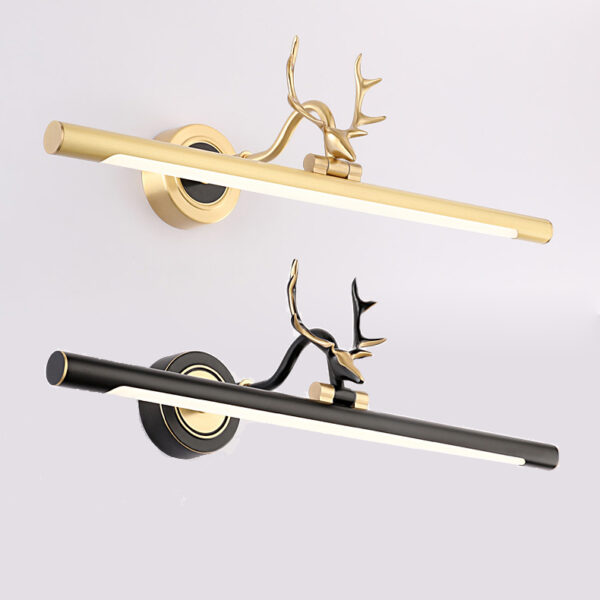 Full Copper Antler Shape Bathroom Mirror Lamp - Image 7